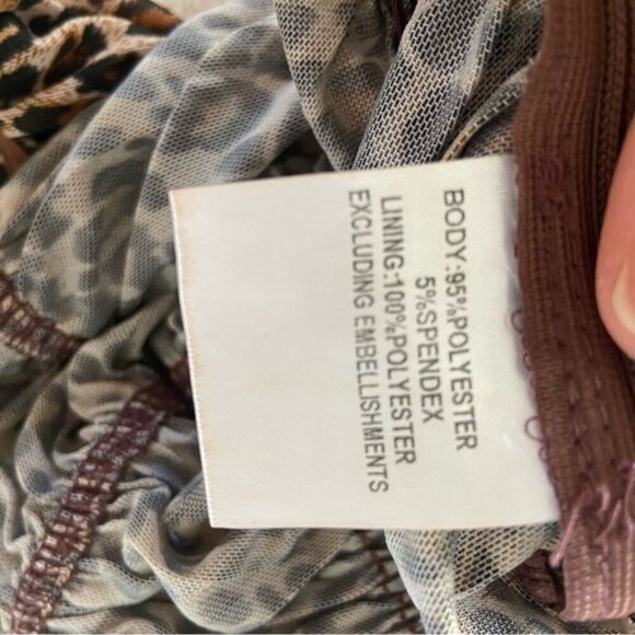 Princess Polly Zaylee Leopard Print Corset Top Women’s Size 4 - Picture 9 of 9